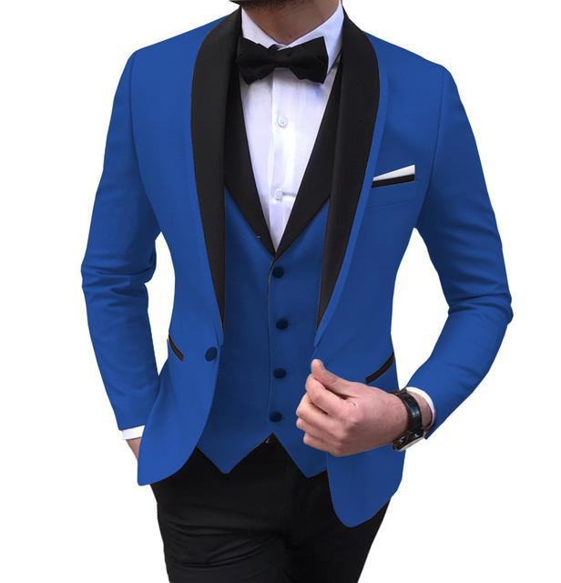 Sciamori da uomo da uomo da uomo da uomo Sciamori per groomsmen per sposi (blazer+gilet+pantaloni)