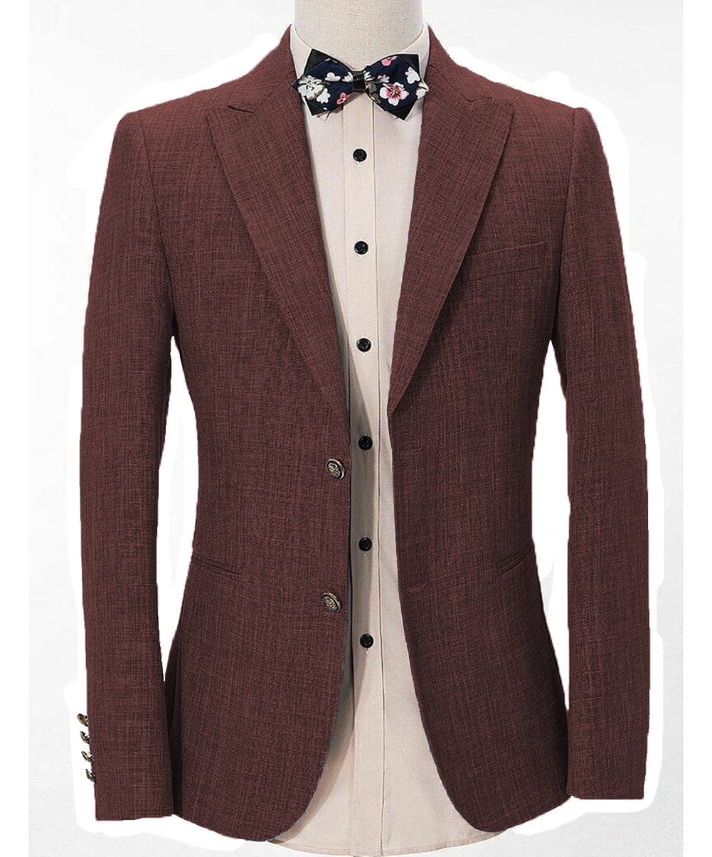 ceehuteey Casual Men's Regular Fashion Peak Lapel Blazer