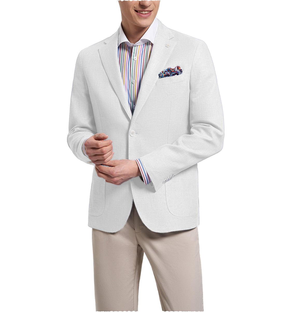 ceehuteey Formal Fashion Men's Notch Lapel Suit Blazer