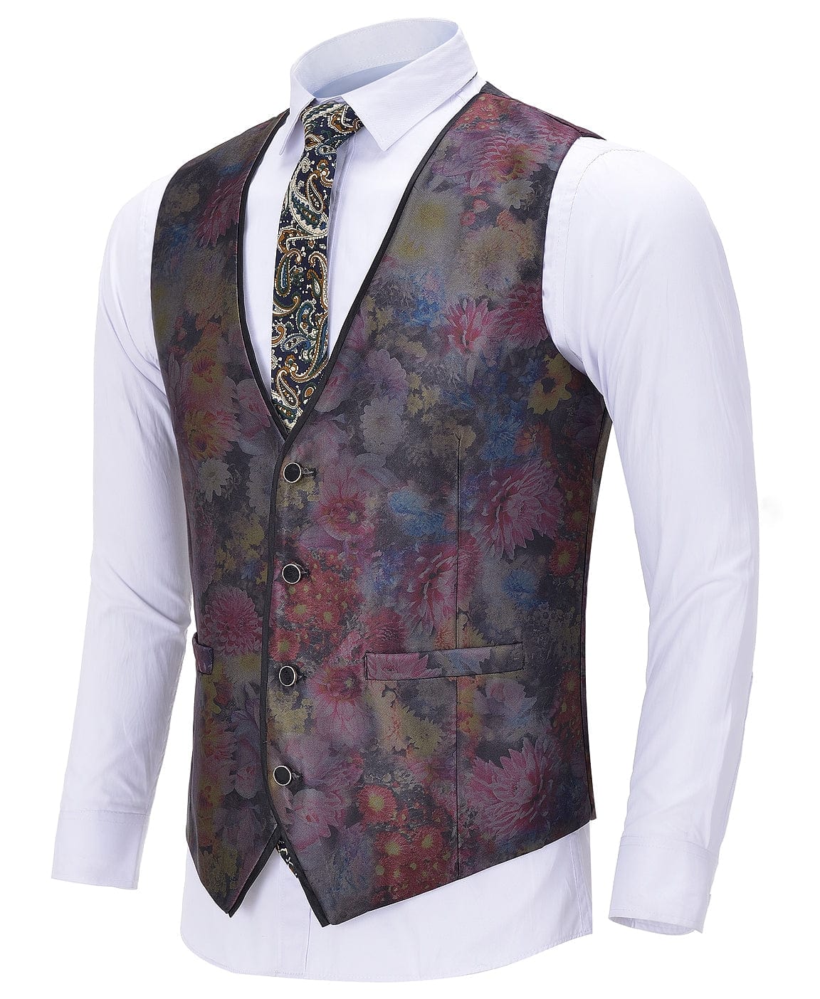 ceehuteey Men's Suit Vests Dress Slim Fit Formal Vest Wedding