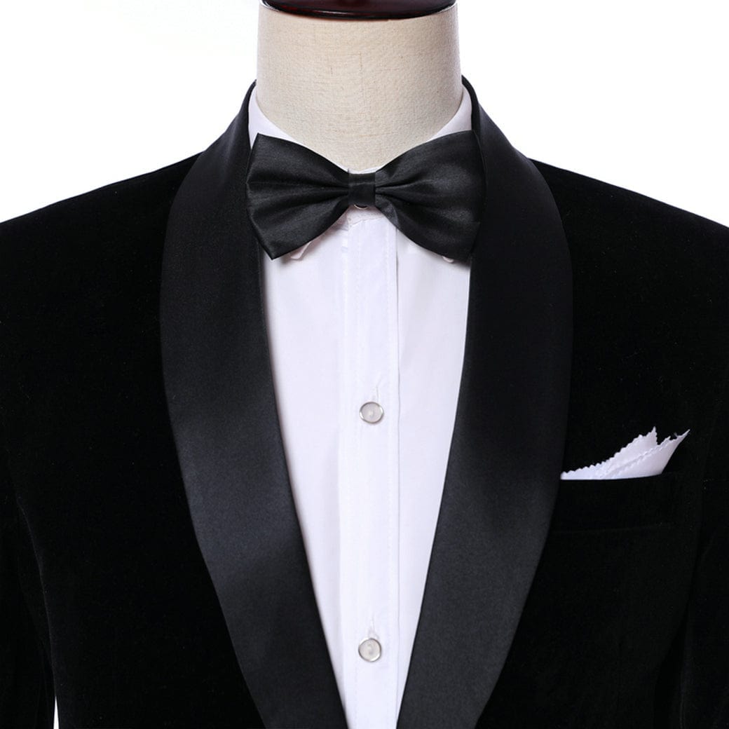 ceehuteey Mens 2 Piece Formal Skinny Tuxedo Suit Set Shawl Lapel